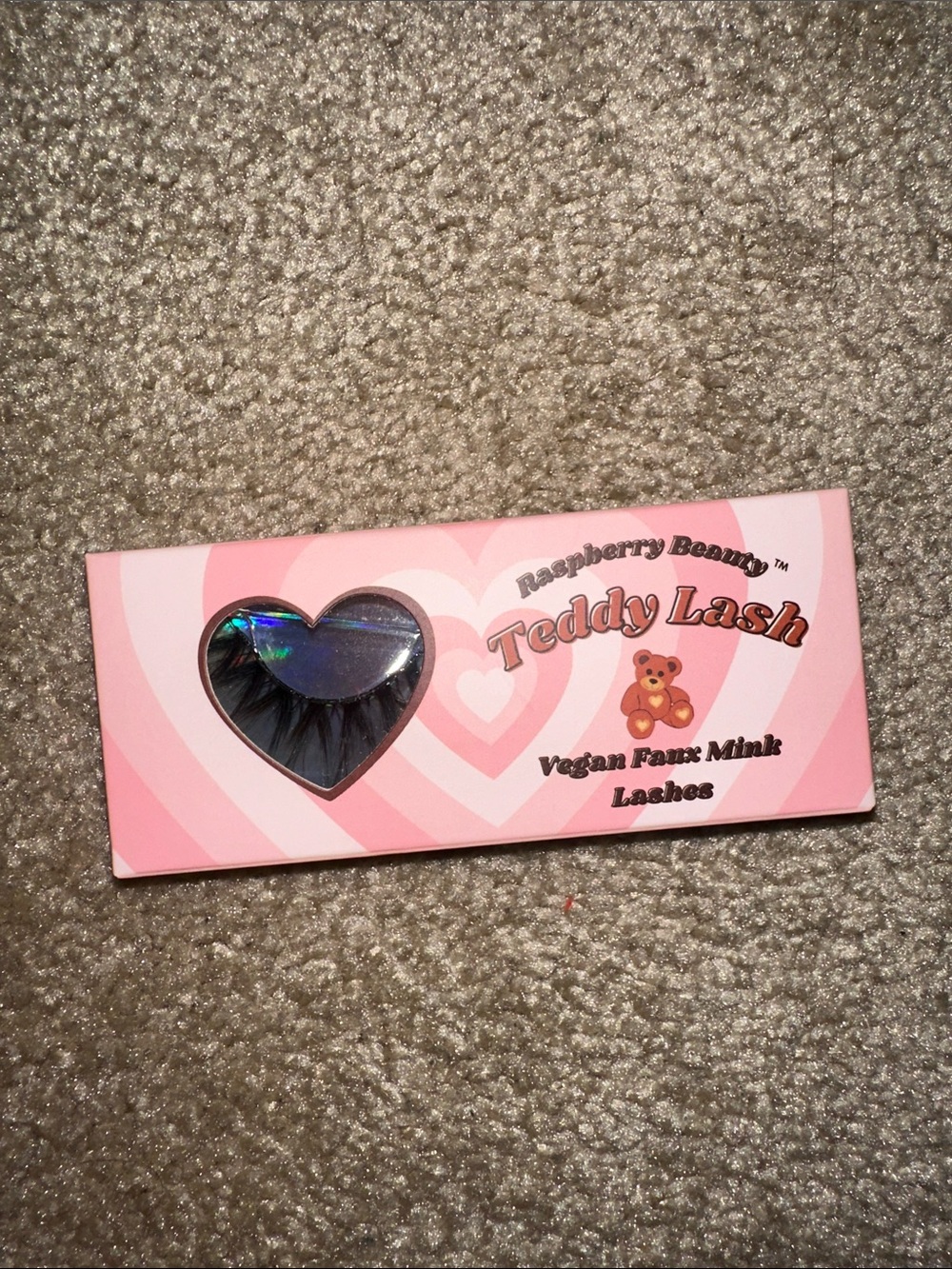Raspberry Beauty Teddy Lash Vegan Faux Mink Lashes - Pink
